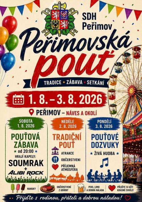 plakát - peřimovská pouť