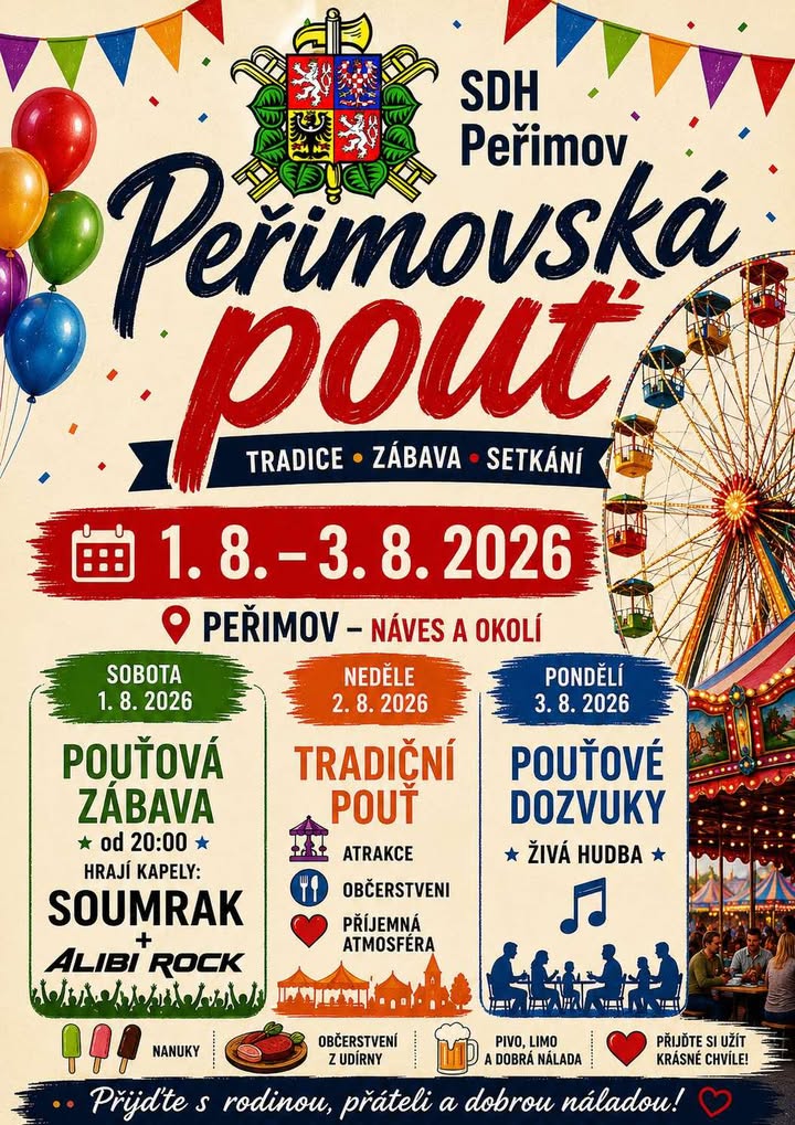 plakát - peřimovská pouť